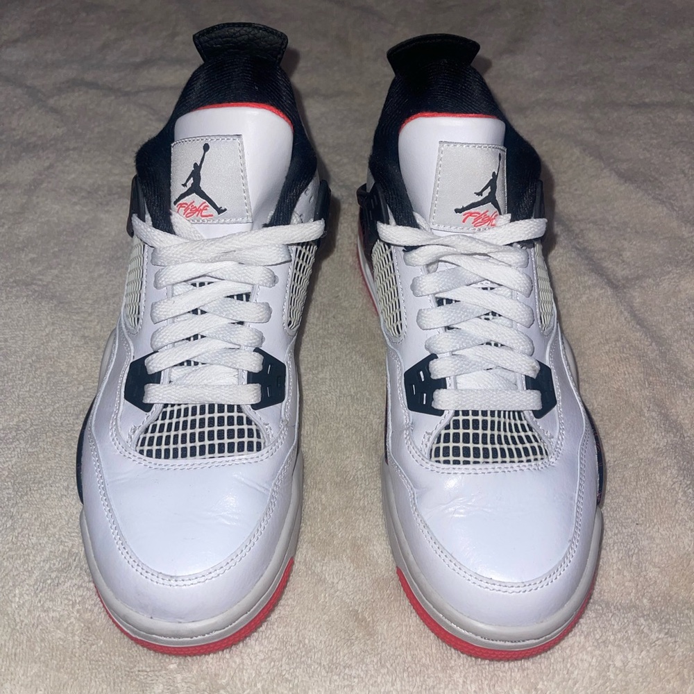 White and Black Air Jordan Sneakers